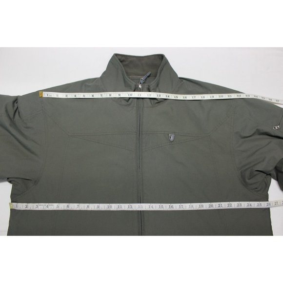 Rebar men's stash hood lightweight full zip front‎ mock neck jacket L - Picture 13 of 14